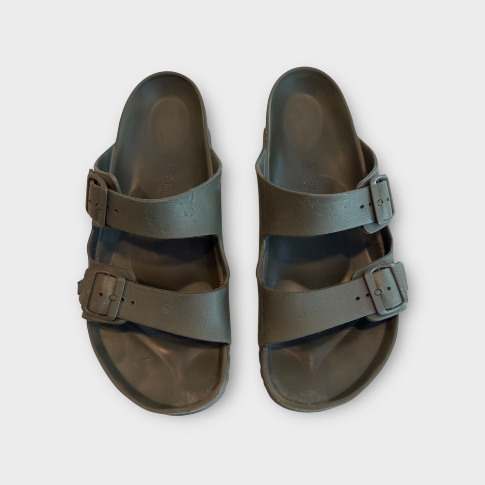 Birkenstock Arizona Essentials EVA Olive Green Mens Sandals Size 45